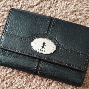 Fossil Black Leather Wallet